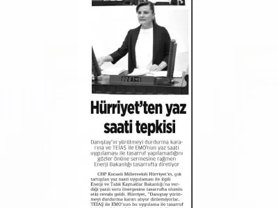 HÜRRİYET`TEN YAZ SAATİ TEPKİSİ  (KARTEPE)