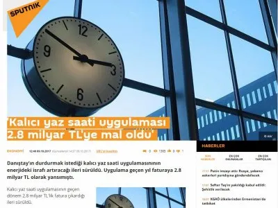 `KALICI YAZ SAATİ UYGULAMASI 2.8 MİLYAR TL`YE MAL OLDU (TR.SPUTNİKNEWS.COM)