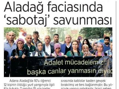 ALADAĞ FACİASINDA `SABOTAJ` SAVUNMASI (MİLLİYET)