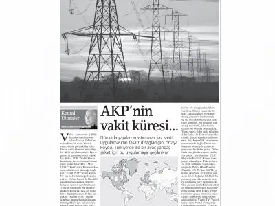 ÇOCUKLARIMIZ SABAH OKULA BU YÜZDEN KARANLIKTA GİDİYOR  (KEMAL ULUSALER-BİRGÜN)