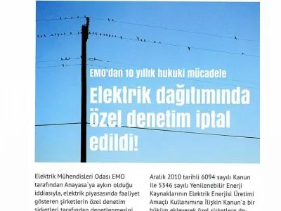 ELEKTRİK DAĞITIMINDA ÖZEL DENETİM İPTAL EDİLDİ! (KAYNAK ELEKTRİK)