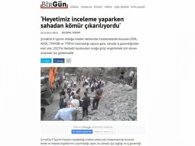‘HEYETİMİZ İNCELEME YAPARKEN SAHADAN KÖMÜR ÇIKARILIYORDU’ (BİRGUN.NET)