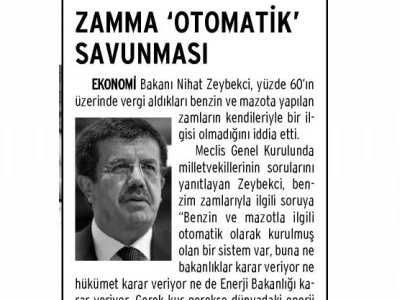 ZAMMA `OTOMATİK` SAVUNMASI (GÜNLÜK EVRENSEL)