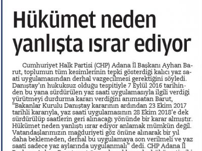 HÜKÜMET NEDEN YANLIŞTA ISRAR EDİYOR (5 OCAK)