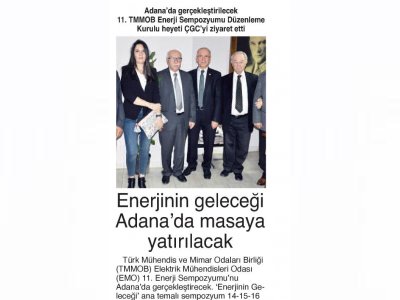 ENERJİNİN GELECEĞİ ADANA`DA MASAYA YATIRILACAK (BÖLGE)