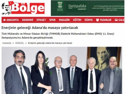 ENERJİNİN GELECEĞİ ADANA’DA MASAYA YATIRILACAK (BOLGEGAZETESİ.COM)