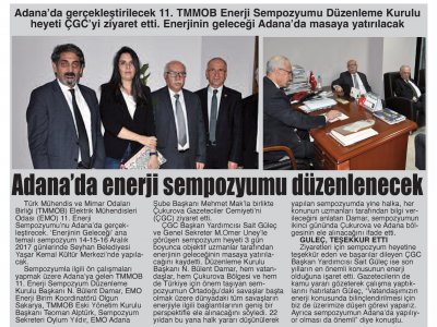 ADANA`DA ENERJİ SEMPOZYUMU DÜZENLENECEK (BİZİM ADANA)