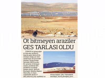 OT BİTMEYEN ARAZİLER GES TARLASI OLDU (HABERTÜRK)