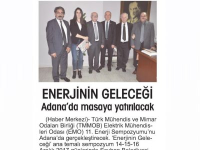 ENERJİNİN GELECEĞİ ADANA`DA MASAYA YATIRILACAK (ADANA TOROS)