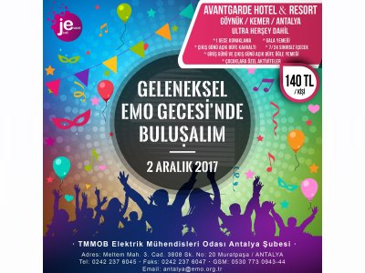 2017 EMO GELENEKSEL GECEMİZDE BULUŞALIM!