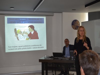 TEMEL İŞ GÜVENLİĞİ EĞİTİMİ EMO DENİZLİ ŞUBE`DE DÜZENLENDİ