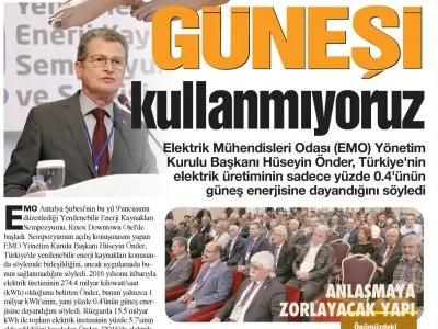 GÜNEŞİ KULLANMIYORUZ (HÜRSES ANTALYA)