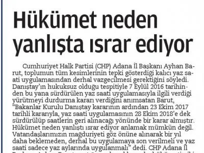 HÜKÜMET NEDEN YANLIŞTA ISRAR EDİYOR (5 OCAK)