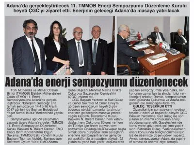 ADANA`DA ENERJİ SEMPOZYUMU DÜZENLENECEK (BİZİM ADANA)