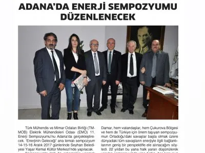 ADANA`DA ENERJİ SEMPOZYUMU DÜZENLENECEK (HABER KENT)