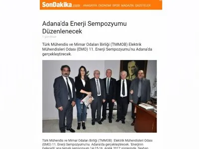 ADANA`DA ENERJİ SEMPOZYUMU DÜZENLENECEK (SONDAKİKA.COM)