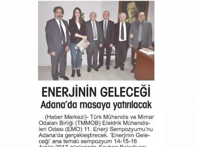 ENERJİNİN GELECEĞİ ADANA`DA MASAYA YATIRILACAK (ADANA TOROS)