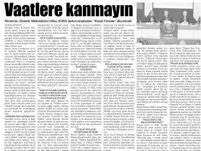VAATLERE KANMAYIN (YENİ GÜNEY)