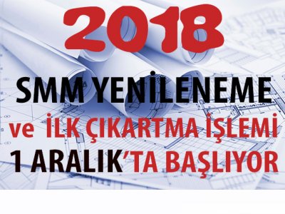 2018 SMM BAŞVURULARI 1 ARALIK`TA BAŞLADI