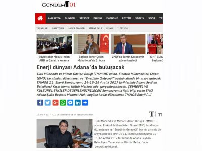ENERJİ DÜNYASI ADANA’DA BULUŞACAK (GUNDEM01.COM)
