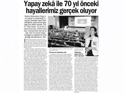 YAPAY ZEKÂ İLE 70 YIL ÖNCEKİ HAYALLERİMİZ GERÇEK OLUYOR (HABER EKSPRES)