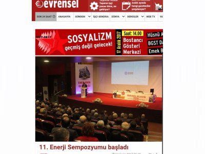 11. ENERJİ SEMPOZYUMU BAŞLADI (GUNLUKEVRENSEL.NET)