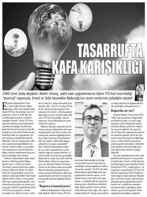 ELEKTRİK TASARRUFUNDA KAFA KARIŞIKLIĞI VAR (YENİ BAKIŞ)