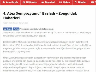 `4. ATEX SEMPOZYUMU` BAŞLADI (BOYABATNET.COM)