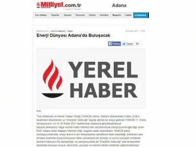 ENERJİ DÜNYASI ADANA`DA BULUŞACAK (MİLLİYET.COM.TR)
