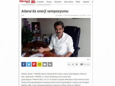 ADANA`DA ENERJİ SEMPOZYUMU (HURRİYET.COM.TR)