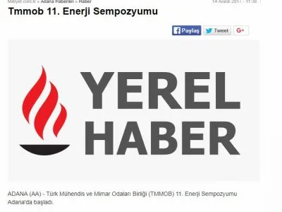 TMMOB 11. ENERJİ SEMPOZYUMU (MİLLİYET.COM.TR)