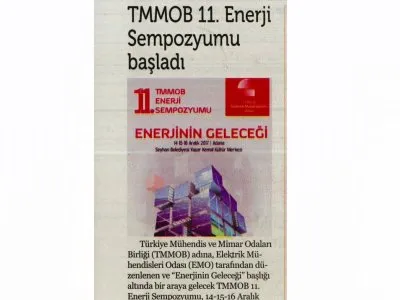 TMMOB 11. ENERJİ SEMPOZYUMU BAŞLADI (ÖZGÜRLÜKÇÜ DEMOKRASİ)
