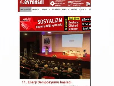 11. ENERJİ SEMPOZYUMU BAŞLADI (GUNLUKEVRENSEL.NET)