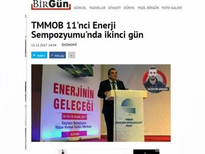 TMMOB 11`NCİ ENERJİ SEMPOZYUMU`NDA İKİNCİ GÜN (BİRGUN.NET)