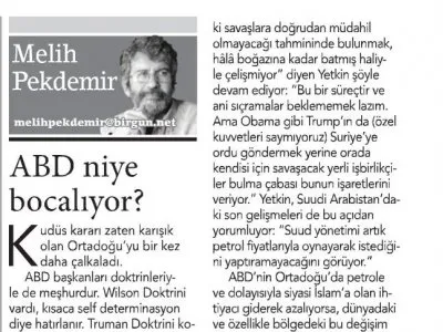 ABD NİYE BOCALIYOR? (MELİH PEKDEMİR- BİRGÜN)