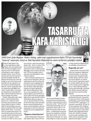 ELEKTRİK TASARRUFUNDA KAFA KARIŞIKLIĞI VAR (YENİ BAKIŞ)