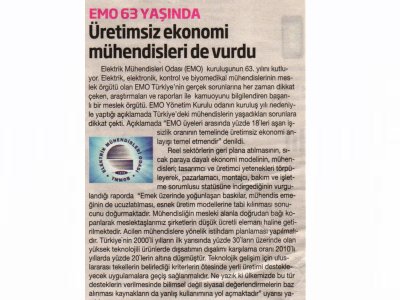 EMO 63 YAŞINDA (HERKESE BİLİM TEKNOLOJİ)