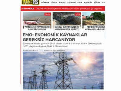 EMO: EKONOMİK KAYNAKLAR GEREKSİZ HARCANIYOR (HABERPES.COM)