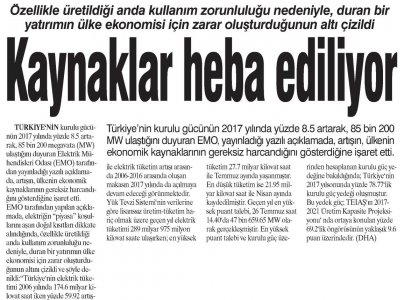 KAYNAKLAR HEBA EDİLİYOR (GÜNBOYU)