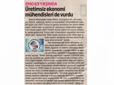 EMO 63 YAŞINDA (HERKESE BİLİM TEKNOLOJİ)