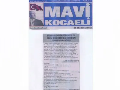 MAVİ KOCAELİ: EMO KOCAELİ ŞUBESİ OLAĞANÜSTÜ GENEL KURUL ÇAĞRISI (KOCAELİ)	(KOCAELİ)