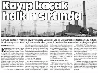 KAYIP KAÇAK HALKIN SIRTINDA (AYDINLIK)
