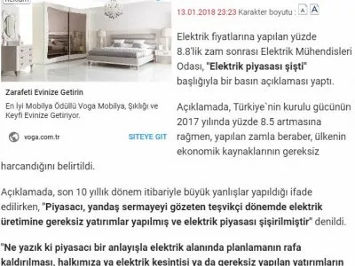 ELEKTRİK PİYASASI ŞİŞTİ (ODATV.COM)