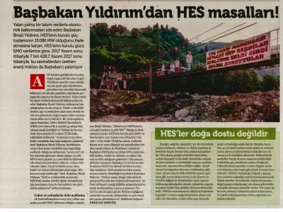 BAŞBAKAN YILDIRIM`DAN HES MASALLARI! (ÖZGÜRLÜKÇÜ DEMOKRASİ)