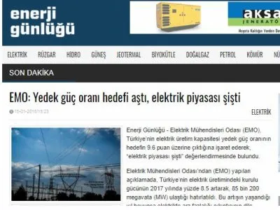 EMO:KAYIP VE KAÇAKLA MÜCADELE SİSTEMİ KAĞITTA KALDI (ENERJİGUNLUGU.NET)