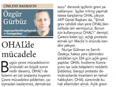 OHAL’DE MÜCADELE (BİRGÜN)