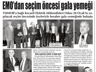 ÇAĞDAŞ KOCAELİ:EMODAN SEÇİM ÖNCESİ GALA YEMEĞİ