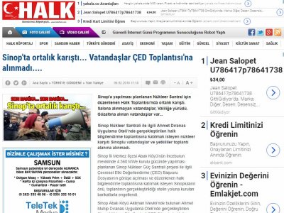 SİNOP`TA ORTALIK KARIŞTI... VATANDAŞLAR ÇED TOPLANTISI`NA ALINMADI....(HEDEFHALK.COM)