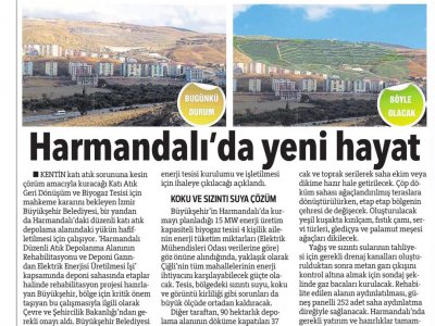HARMANDALI`DA ÇÖPTEN ELEKTRİK ÜRETİLECEK (HÜRRİYET İZMİR EGE)