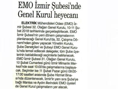 EMO İZMİR ŞUBESİ`NDE GENEL KURUL HEYECANI (9 EYLÜL)